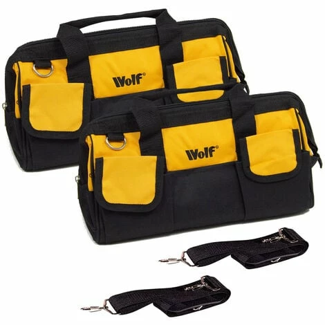 Wolf Professional Heavy Duty 400mm Tool Bag - Pack Of 2 1 Wolf Professional Heavy Duty 400mm Tool Bag - Pack Of 2
