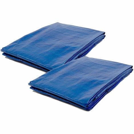 Wolf 120gsm Tarpaulin 12 X 20ft / 3.6 X 6m - Pack Of 2 1 Wolf 120gsm Tarpaulin 12 X 20ft / 3.6 X 6m - Pack Of 2