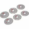 Wolf 115mm Diamond Cutting Disc - 6 Disc Set