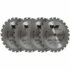 Wolf 120mm Multipurpose Saw Blades 24 TCT - Pack Of 4