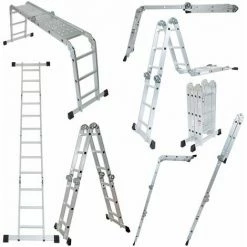 Wolf 11 In 1 Aluminium Folding Ladder