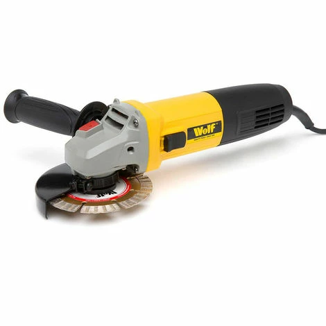 Wolf 850W Angle Grinder 115mm With Diamond Disc 2 Wolf 850W Angle Grinder 115mm With Diamond Disc - Image 2